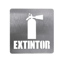 SEÑALÉTICA CIK (Altura 5-7/8") - ACERO INOXIDABLE - MOD. PT-000550