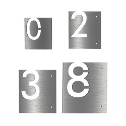 NÚMEROS (Altura disponibles 4",6",8",10") - ACERO INOXIDABLE - MOD. PT-000122