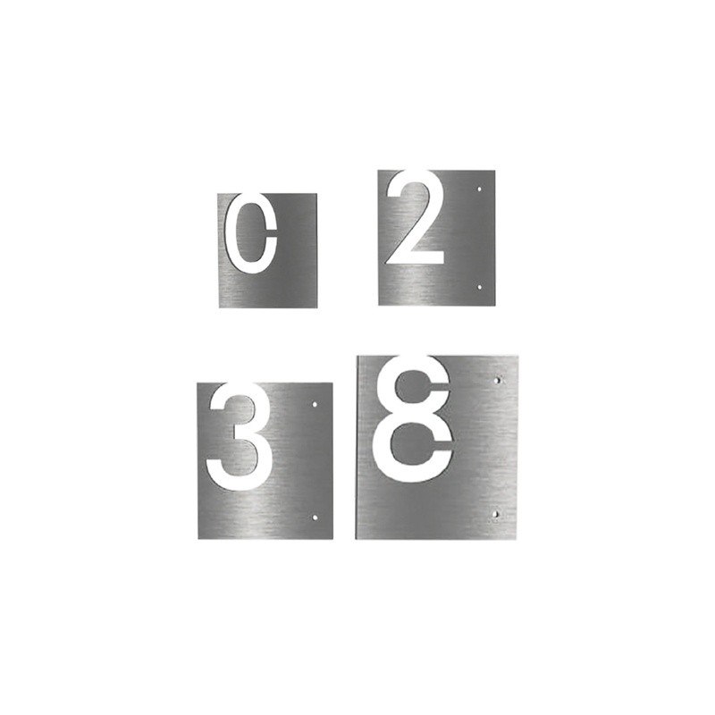 NÚMEROS (Altura disponibles 4",6",8",10") - ACERO INOXIDABLE - MOD. PT-000122