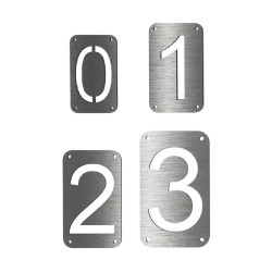 NÚMEROS (Altura disponibles 4",6",8",10") - ACERO INOXIDABLE - MOD. PT-000134