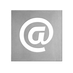 SEÑALÉTICA (Altura 4") - ACERO INOXIDABLE - MOD. PT-95201