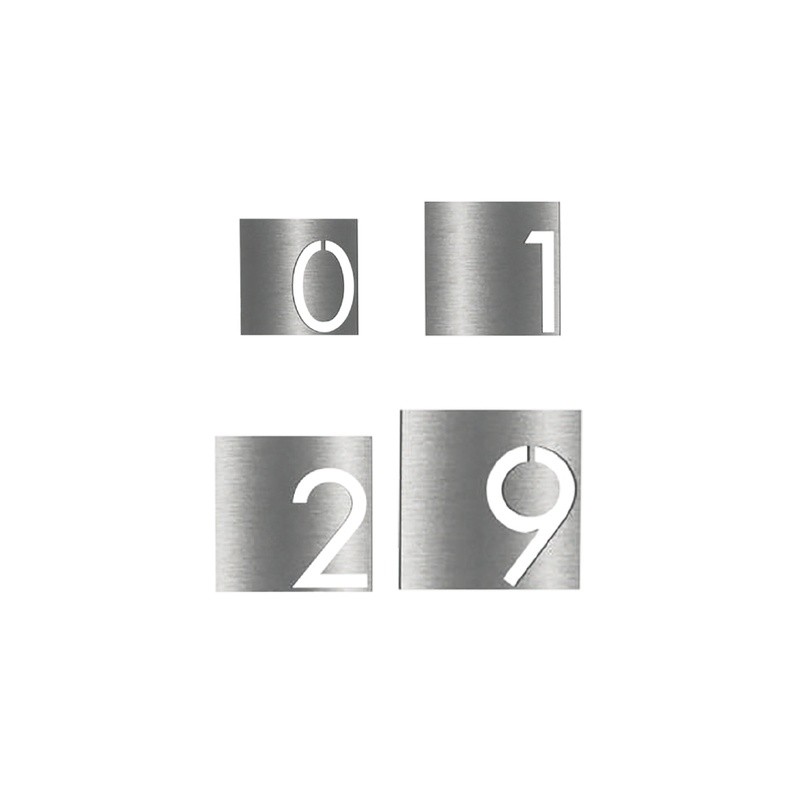 NÚMEROS (Altura disponibles 4",6",8",10") - ACERO INOXIDABLE - MOD. PT-000130