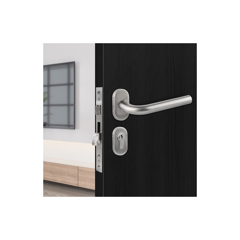 MECANISMO PERFIL ANGOSTO CON PICAPORTE Y GANCHO PARA PUERTA ABATIBLE MOD. 1240JAKO