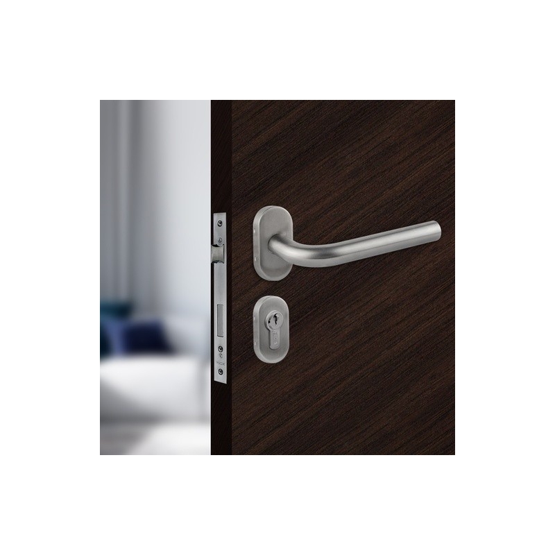 MECANISMO PERFIL ANGOSTO CON PICAPORTE PARA PUERTA ABATIBLE MOD. SL500