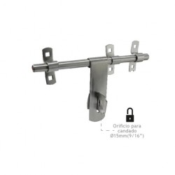 PASADOR PORTA CANDADO - ACERO INOXIDABLE MOD. DA-1901-10