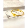 Pulsera Corazon Plano Acero