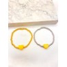 Pulsera Yellow Heart Acero