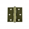 BISAGRA DE LIBRO 3"x3"x2mm MOD. 313 LATÓN ANTIGUO