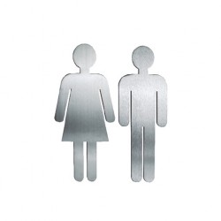 SEÑALETICA SIN PLACA (Altura 9-13/16") - ACERO INOXIDABLE - MOD.PT-000652