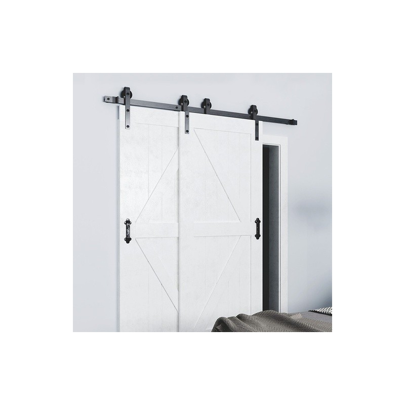 SET CARRETILLAS 2 PUERTAS EN MISMO RIEL PARA SISTEMA BYPASS CY-A01