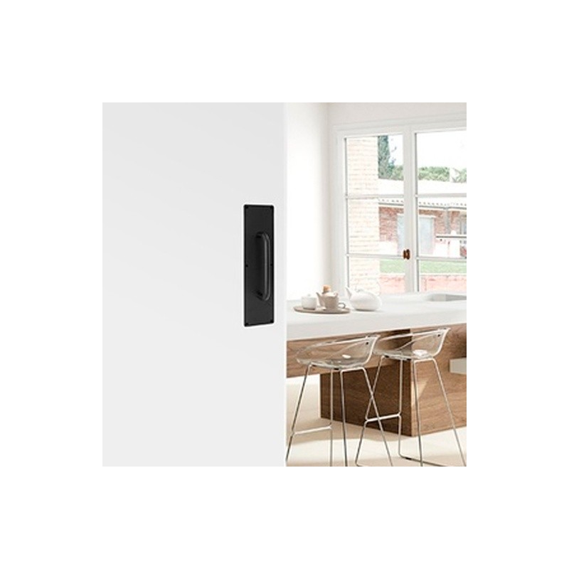 PLACA DE EMPUJE CON JALADERA (400×100mm) - ACERO INOXIDABLE 304 - MOD. PJ107400