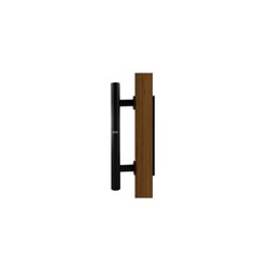 JALADERA CON PLACA PARA PUERTA TIPO GRANERO - HIERRO MOD. JKH06