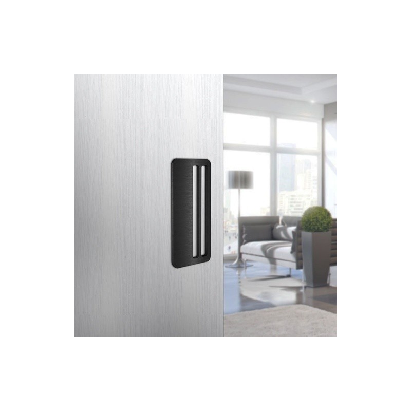 JALADERA AUTOADHESIVA“INCRESPATO” - ACERO INOXIDABLE 304 - (JUEGO 2 PIEZAS) MOD. G01