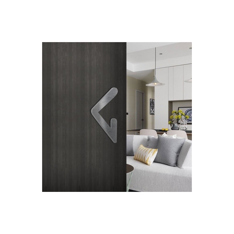 JALADERA AUTOADHESIVA “PERCOSI” - ACERO INOXIDABLE 304 - (JUEGO 2 PIEZAS) MOD. G08