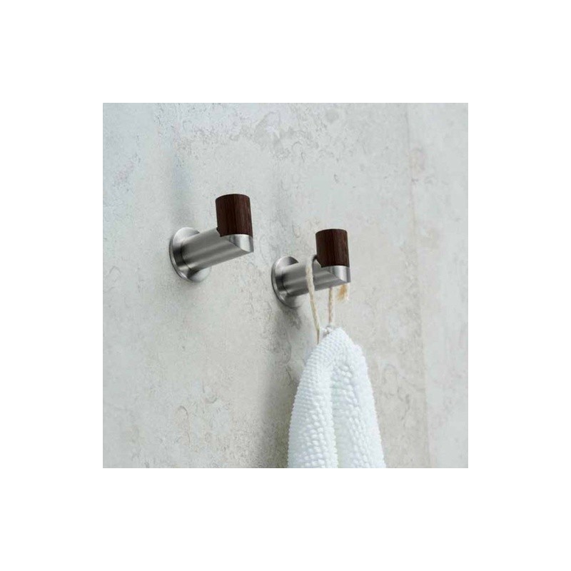 PERCHA WENGE - ACERO INOXIDABLE MOD. JK14418
