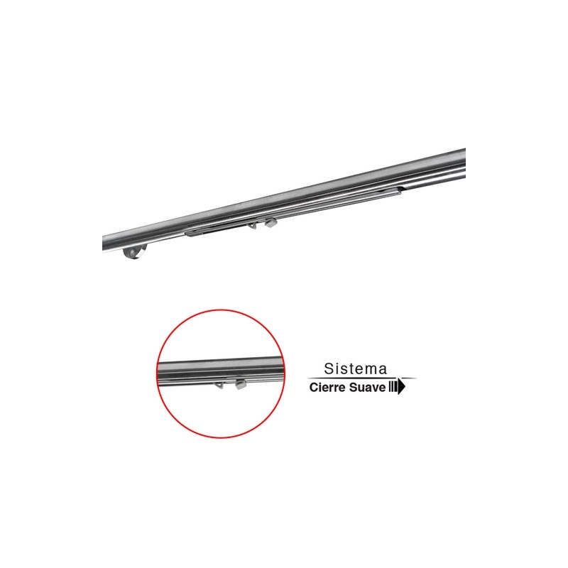 TUBO REDONDO CON CIERRE SUAVE PARA PUERTA CORREDIZA (2M)