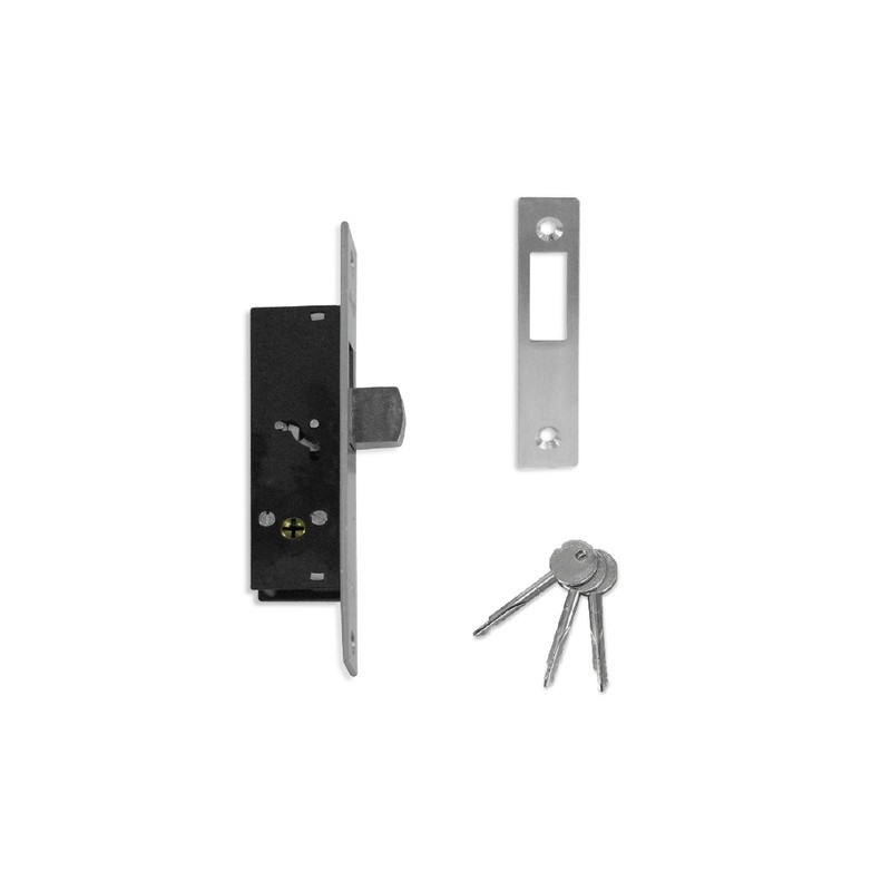 CERRADURA DE PALETA PARA PERFIL ANGOSTO MOD.1684CD