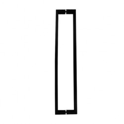 MANILLÓN RECTANGULAR NEGRO SET - ACERO INOXIDABLE 304 - 5-7/8" (150mm) MOD. CHCP011