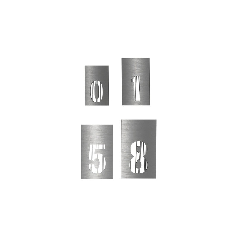 NÚMEROS (Altura disponibles 6",10",14",18") - ACERO INOXIDABLE - MOD. PT-000361