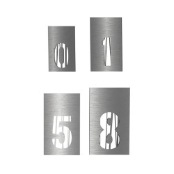 NÚMEROS (Altura disponibles 6",10",14",18") - ACERO INOXIDABLE - MOD. PT-000361