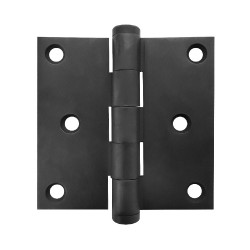 BISAGRA DE LATÓN SÓLIDO-NEGRO 3"x3"x3mm, 3.5"x3.5"x3mm MOD. 11TFORB