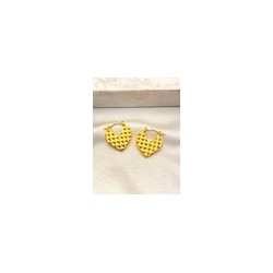 Arracada Corazon Plano Acero