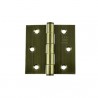 BISAGRA DE LIBRO 3"x3"x2mm MOD. 313 LATÓN ANTIGUO