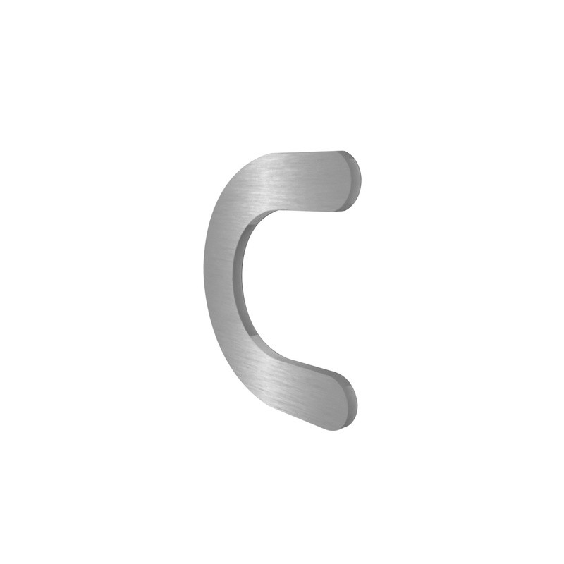 JALADERA AUTOADHESIVA “SCARPE” - ACERO INOXIDABLE 304 - (JUEGO 2 PIEZAS) MOD. D10