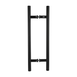 MANILLÓN TIPO H NEGRO - ACERO INOXIDABLE 304 HUECO - MOD. VS-863 / VS-864