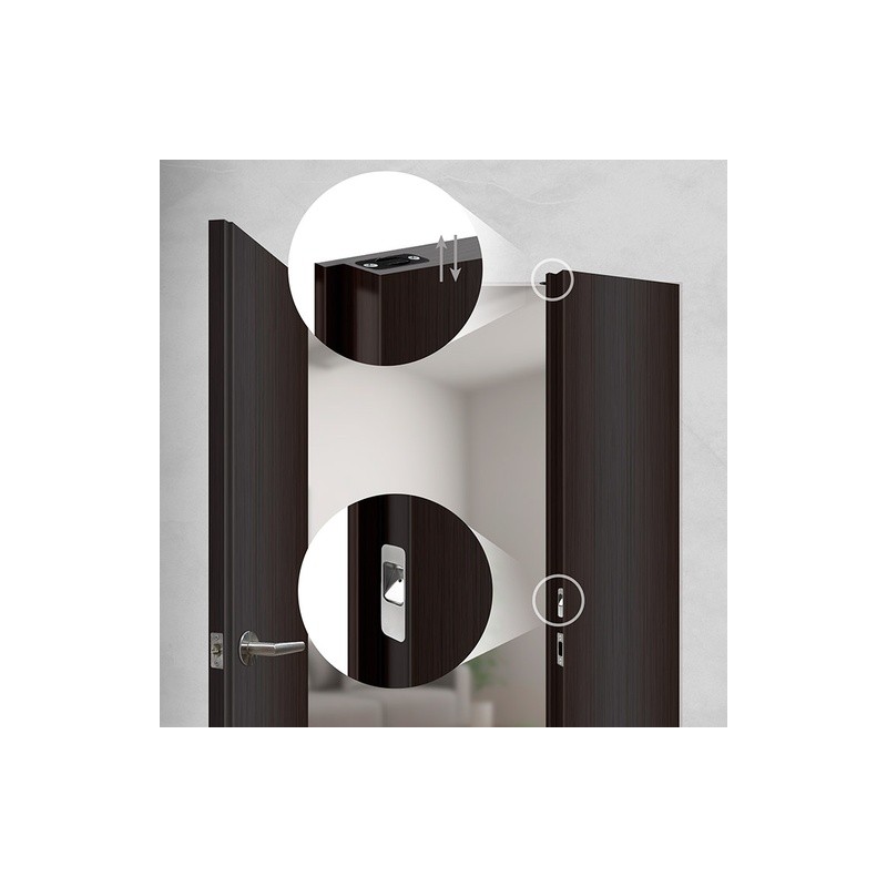 PASADOR MAGNÉTICO DE EMBUTIR PARA PUERTA DOBLE