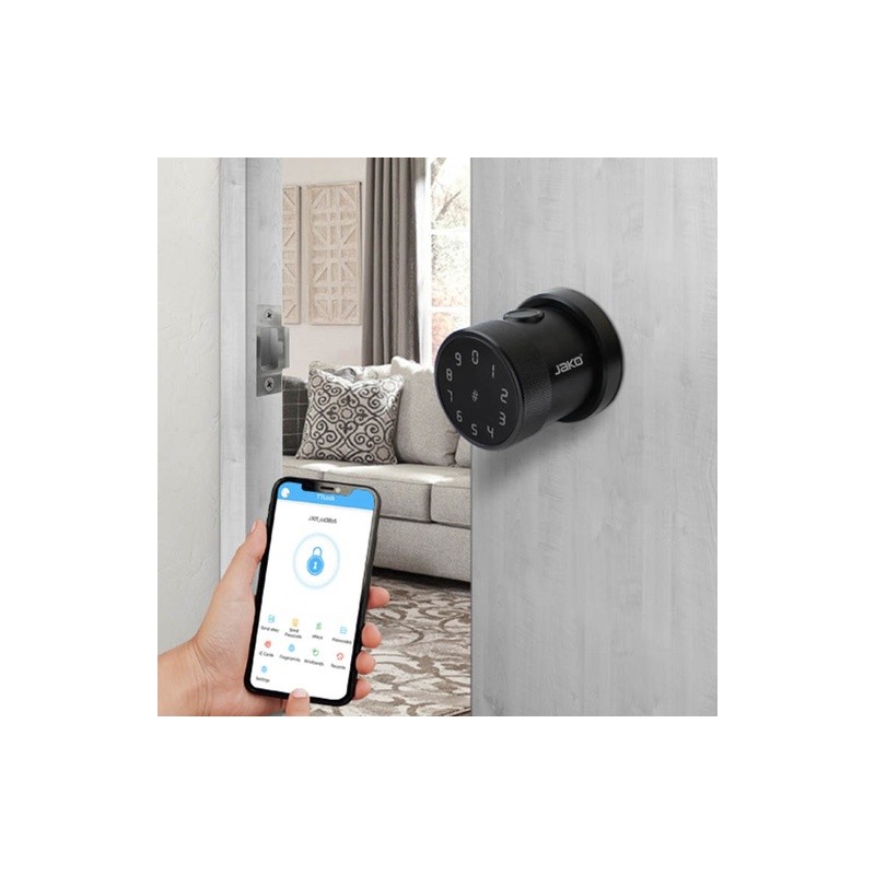 CERRADURA CON HUELLA DIGITAL Y BLUETOOTH MOD. JKBTNX2