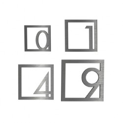 NÚMEROS (Altura disponibles 4",6",8",10") - ACERO INOXIDABLE - MOD. PT-000126