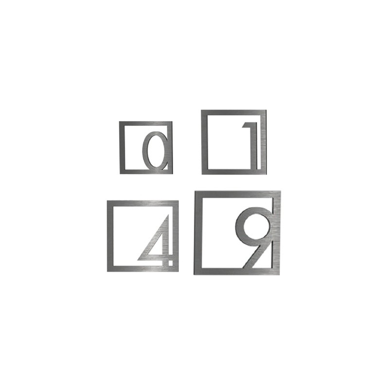 NÚMEROS (Altura disponibles 4",6",8",10") - ACERO INOXIDABLE - MOD. PT-000126