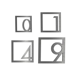 NÚMEROS (Altura disponibles 4",6",8",10") - ACERO INOXIDABLE - MOD. PT-000126