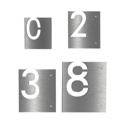 NÚMEROS (Altura disponibles 4",6",8",10") - ACERO INOXIDABLE - MOD. PT-000122