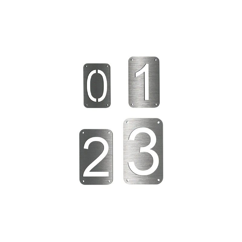 NÚMEROS (Altura disponibles 4",6",8",10") - ACERO INOXIDABLE - MOD. PT-000134