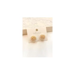 Arete Medio Circulo Perlas