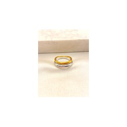 Anillo Aros Bicolor Acero