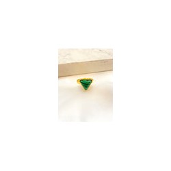 Anillo Malaquita Acero