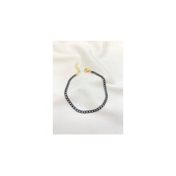 Tobillera Acero Negra