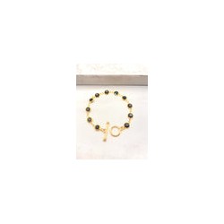 Pulsera Zirconia Negra Broche T