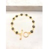 Pulsera Zirconia Negra Broche T