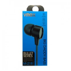 Audífonos manos libres alámbricos vmex con sonido bass, variedad de colores / m-218