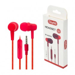 Audífonos alámbricos buytiti con entrada auxiliar y manos libres, variedad de colores / buy-aud-101