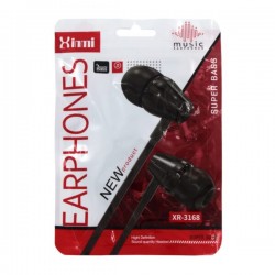 Audifonos alámbricos xinmi earphones super bass, variedad de colores / xr-3168