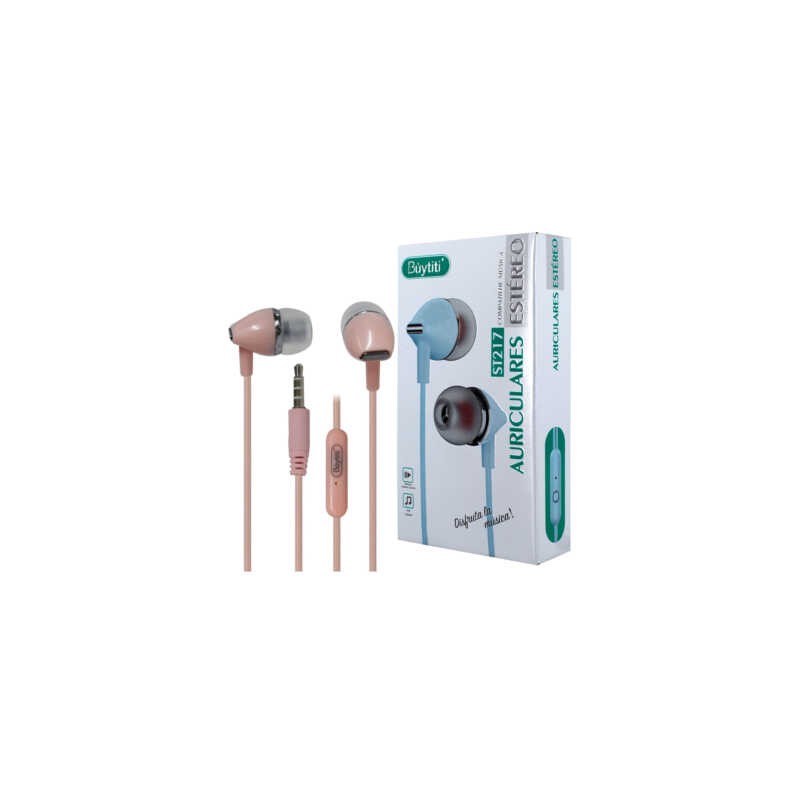 Audífonos alámbricos buytiti con manos libres, variedad de colores / st217