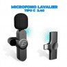 Micrófono inalámbrico de solapa con entrada tipo c 2.4g / adp.w2.tc