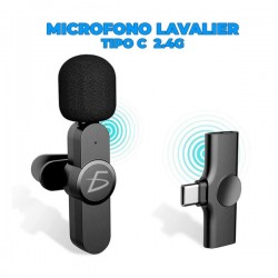 Micrófono inalámbrico de solapa con entrada tipo c 2.4g / adp.w2.tc