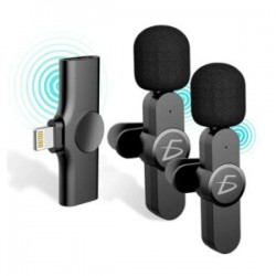 Micrófono doble inalámbrico de solapa con entrada lightning 2.4g / adp.w3.ip
