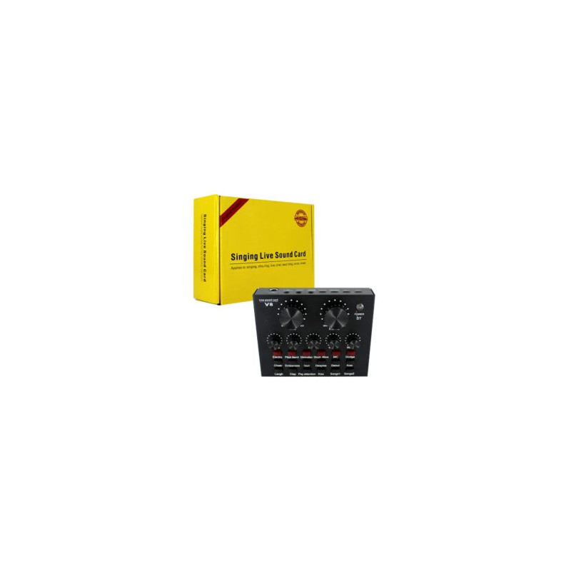 Tarjeta de sonido externa bluetooth, v8, multifuncional mk-011